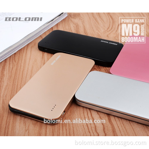 2017 high level 8000mah iphone7 portable mobile power bank